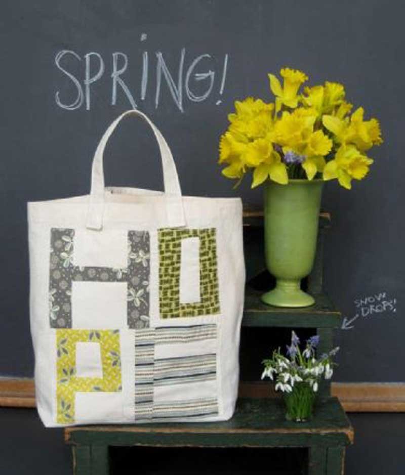 Free Bag Pattern and Tutorial - Hope Market Tote Bag