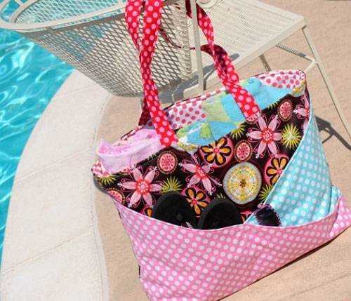 Free Bag Pattern and Tutorial - Sunny Days Beach Bag