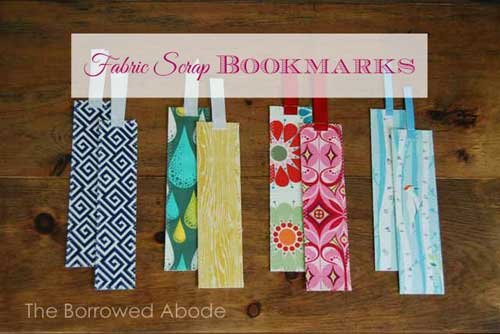 Fabric Scrap Bookmarks - Free Sewing Tutorial