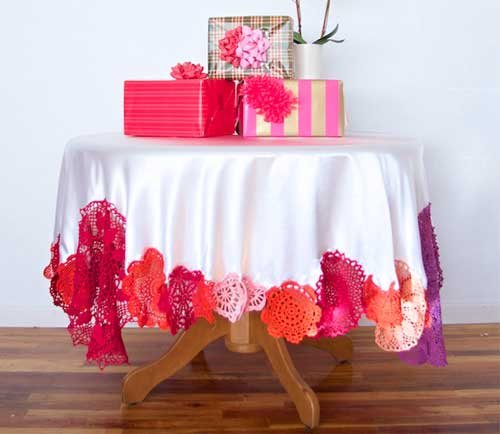 Colorful Crochet Tablecloth - Free Sewing Tutorial