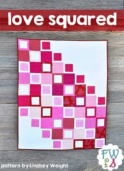 Free Quilt Pattern - Love Squared Quilt Pattern