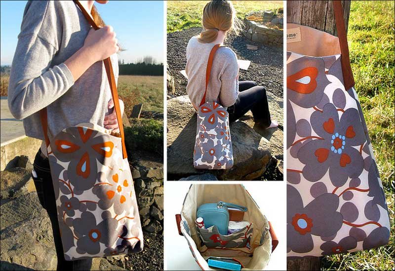 Free Bag Pattern and Tutorial - Angela Shoulder Bag