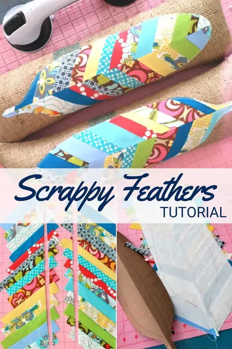 Free Sewing Tutorial - Fabric Feathers