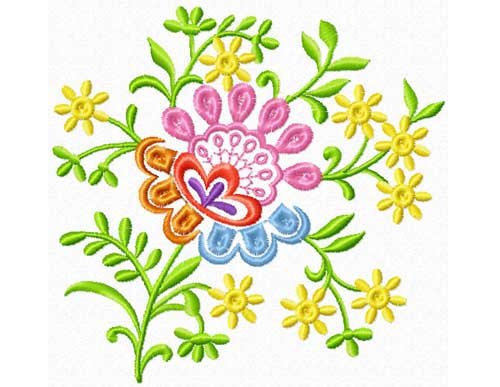 Decorative Flower - Free Embroidery Design - Love to Stitch and Sew