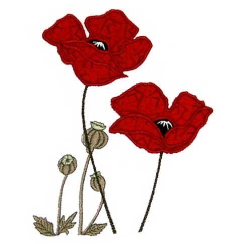 Poppies - Free Embroidery Design - Love to Sew