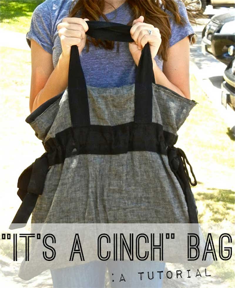 It's a Cinch Bag - Free Sewing Tutorial - Love to Stitch and Sew