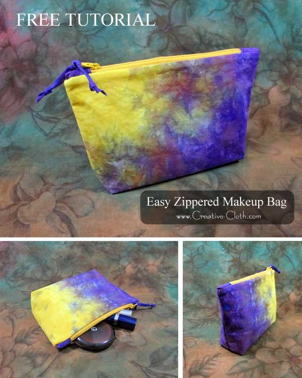 Easy Zippered Laminated Makeup Bag – Free Sewing Tutorial | Love to Sew