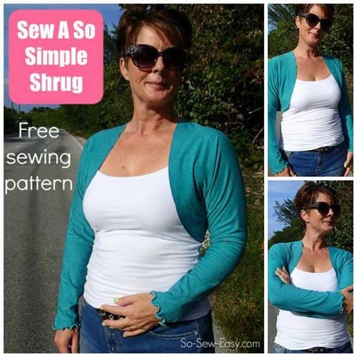 So Simple Shrug - Free Sewing Pattern