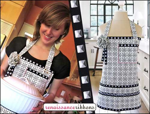 Free Sewing Pattern and Tutorial - Linen and Ribbon Apron