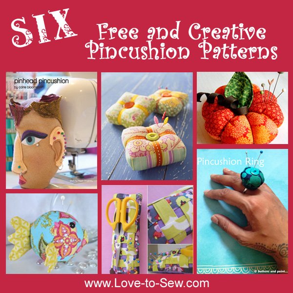 Six Free and Creative Pincushion Patterns