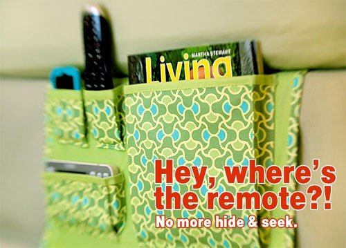 This handy bed caddy will help to keep your nightstand organized.