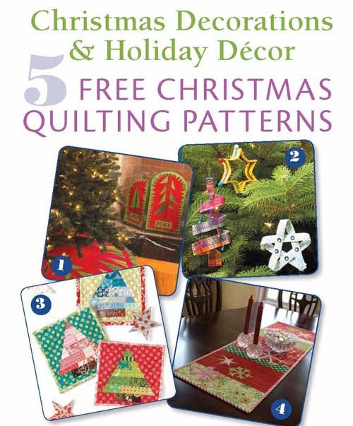 Free eBook: 5 Free Christmas Quilting Patterns