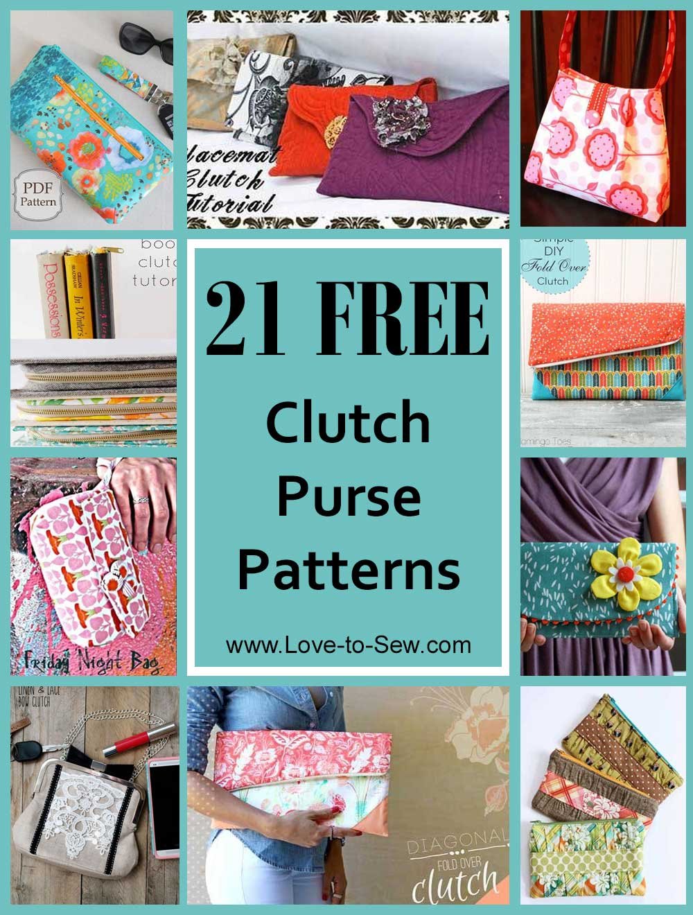 20 Free Clutch Sewing Patterns for Compact Couture! | AllFreeSewing.com