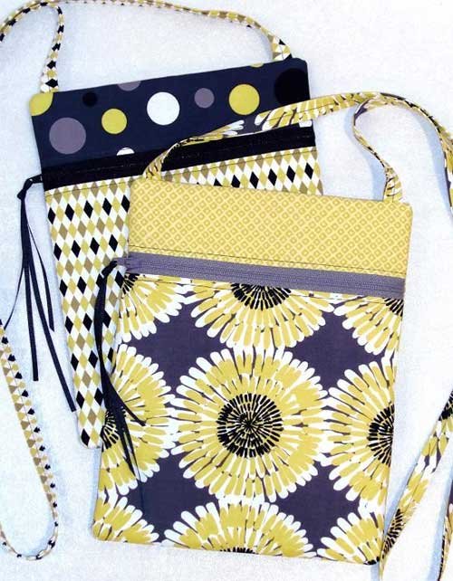 This purse is smart looking, easy to make and fat quarter friendly.