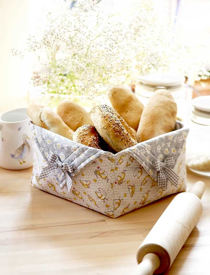 Fabric Bread Basket Sewing Pattern