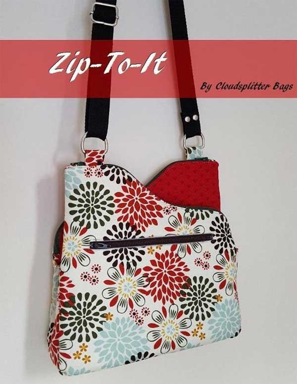 Zip-To-It Zippered Crossbody Bag Pattern - Love to Stitch and Sew