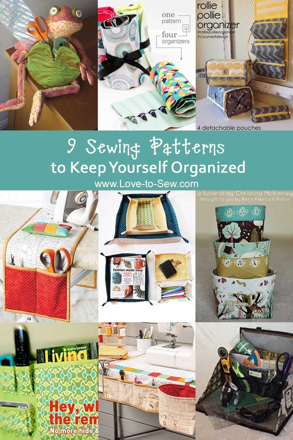 Sewing Supplies Organizer, Easy to Sew Storage - Easy Peasy Creative Ideas
