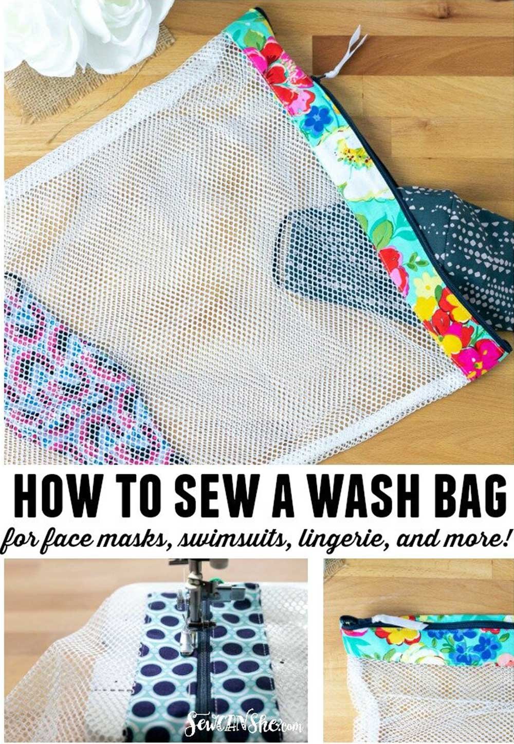 Mesh Wash Bag - Free Sewing Pattern
