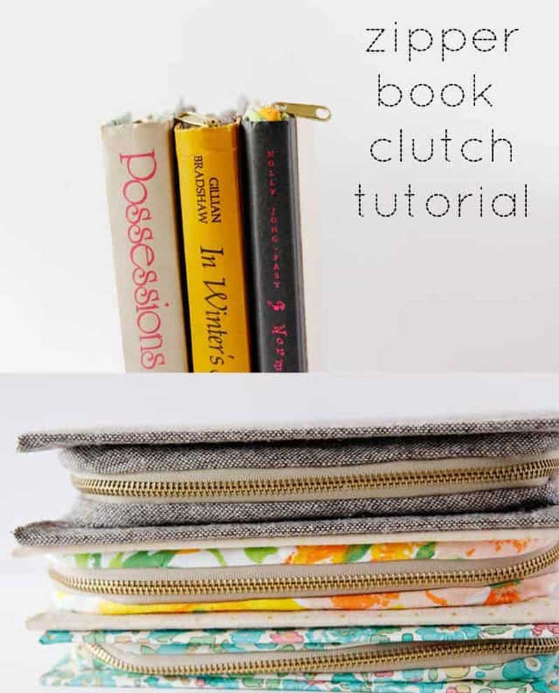 Zipper Book Clutch